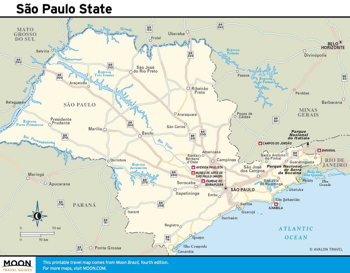 Do estado de São Paulo mapa