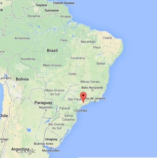 onde está o São Paulo, localizados em um mapa