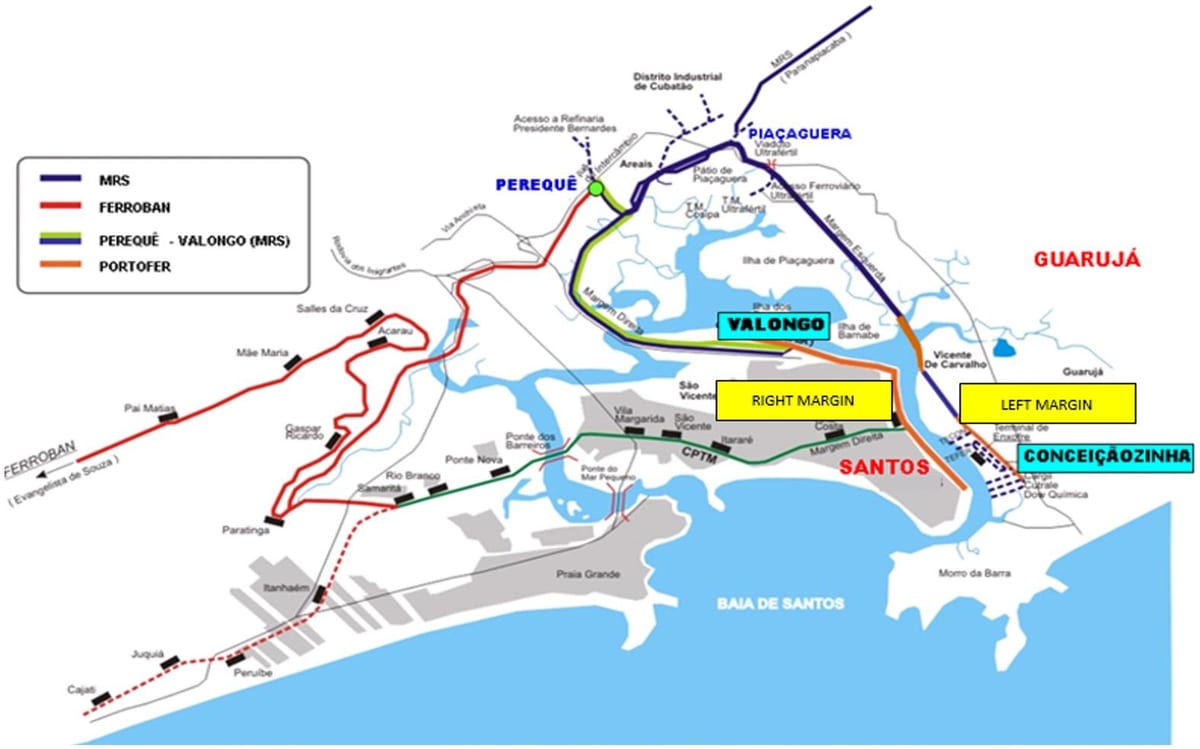 São Paulo barco mapa